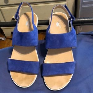 Blue sandals